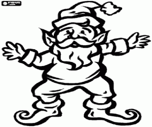 για ζωγραφική Ένα ξωτικό με μυτερά αυτιά