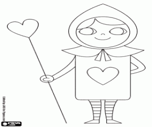 για ζωγραφική Ένα παιγνιόχαρτο στη χώρα των θαυμάτων