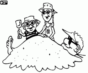 για ζωγραφική Ένα παιχνίδι με την άμμο της παραλίας