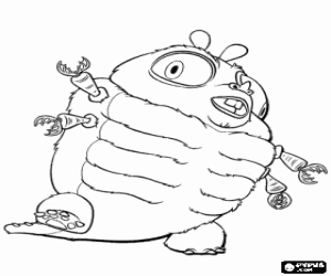 για ζωγραφική Ένα τέρας, ένα γιγαντιαίο έντομο