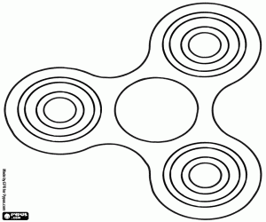 για ζωγραφική Ένα τυπικό fidget spinner να διακοσμήσετε
