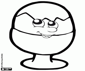 για ζωγραφική Ένα χαμογελαστό μελάτα αυγά