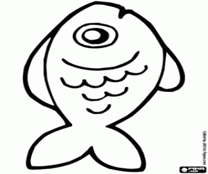 για ζωγραφική Ένα ψάρι έξω από το νερό