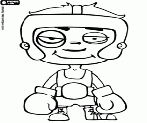 για ζωγραφική Ένας πυγμάχος μετά τον αγώνα