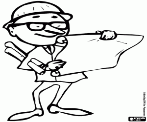 για ζωγραφική Ένας τεχνικός κατασκευής