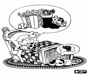 για ζωγραφική Όνειρα από τα δώρα Χριστουγέννων