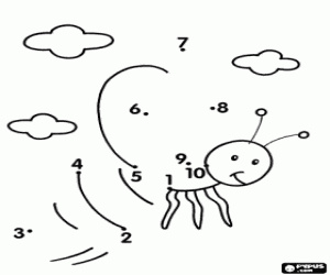 για ζωγραφική Ανακαλύψτε ένα ιπτάμενο έντομο