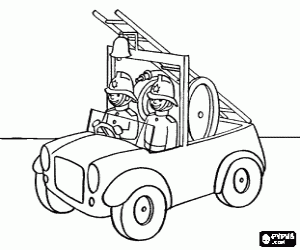 για ζωγραφική Αντίκες πυροσβεστικό όχημα με το κουδούνι