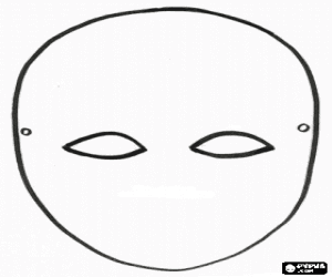 για ζωγραφική Αποκριάτικη μάσκα για να διακοσμήσουν