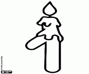 για ζωγραφική Αριθμός 1, ένα πρόσωπο με το αναμμένο κερί