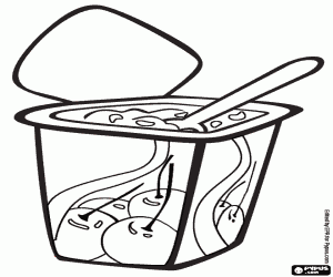 για ζωγραφική Αρωματισμένα γιαούρτι με φρούτα