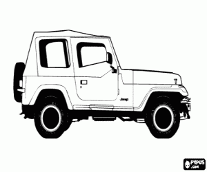 για ζωγραφική Αυτοκίνητο οχήματος - Jeep