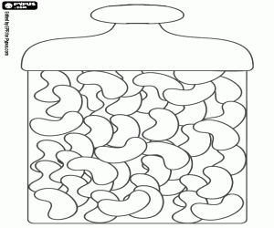 για ζωγραφική Βάζο με λιχουδιές όπως τα φασόλια