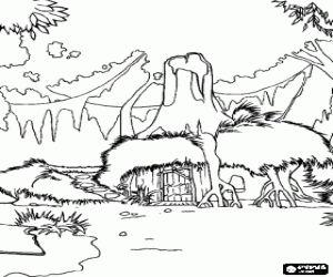 για ζωγραφική Βάλτο σπίτι του Σρεκ