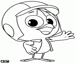 για ζωγραφική Βαλεριάνα, η νεοσσός με κράνος