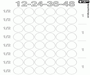 για ζωγραφική Για την καταμέτρηση από 1 αυγό 4 δωδεκάδα 