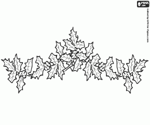για ζωγραφική Γιρλάντα με κλωνάρια λιόπρινο
