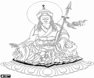 για ζωγραφική Γκούρου Ρίνποτσε, Padmasambhava Βούδα