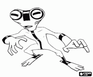 για ζωγραφική Γκρι θέμα, ένας εξωγήινος από Ben 10