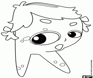 για ζωγραφική Γράμμα R, ένα ντροπαλό τέρας