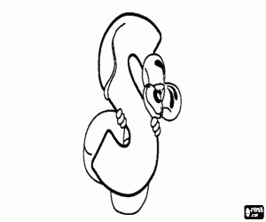 για ζωγραφική Γράμμα S με το πονηρό ποντικάκι