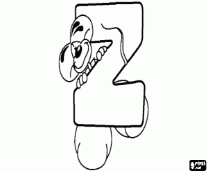 για ζωγραφική Γράμμα Ζ με το ποντίκι λίγο κακός