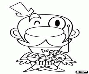 για ζωγραφική Δήμαρχος Τάουνσβιλ, Powerpuff Girls