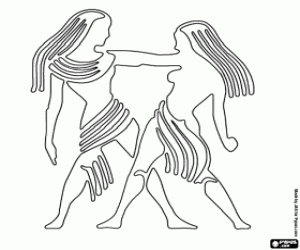 για ζωγραφική Δίδυμοι, ένα σημάδι του ωροσκοπίου