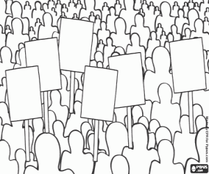 για ζωγραφική Διαδήλωση για την κοινωνική δικαιοσύνη