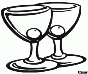 για ζωγραφική Δύο κοκτέιλ με τις ελιές