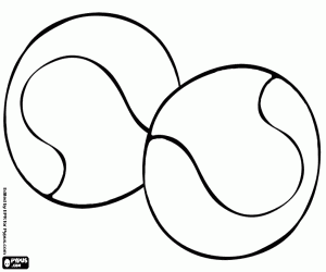 για ζωγραφική Δύο μπάλες του τένις