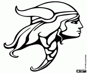 για ζωγραφική Επικεφαλής μιας γυναίκας Βίκινγκ πολεμιστής