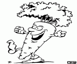 για ζωγραφική Ευτυχισμένο καρότο