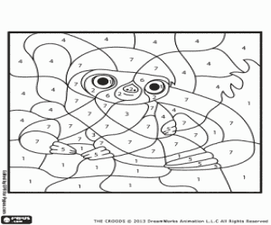 για ζωγραφική Ζώνης, χρωματισμός με αριθμό