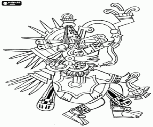για ζωγραφική Η Αζτέκων Θεός Quetzalcoatl