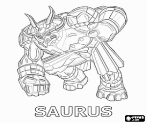 για ζωγραφική Η Τρικεράτωψ  Bakugan, Saurus