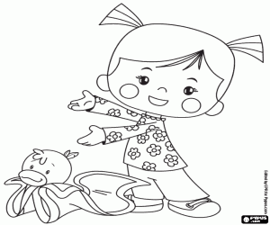 για ζωγραφική Η Χλόη και η κουβέρτα πάπιας.