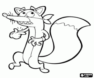 για ζωγραφική Η έξυπνη αλεπού κλέπτης