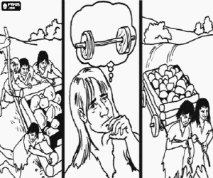 για ζωγραφική Η ανακάλυψη του τροχού