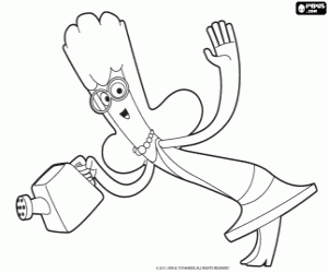 για ζωγραφική Η βασίλισσα των Jammbo στον κήπο