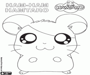 για ζωγραφική Η γενναία Ham-Ham Hamtaro