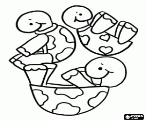 για ζωγραφική Η εξισορρόπηση των χελωνών