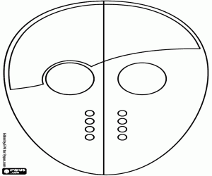 για ζωγραφική Η μάσκα του Jason για προσαρμογή