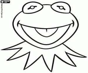 για ζωγραφική Η μάσκα του βατράχου Kermit