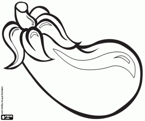 για ζωγραφική Η μελιτζάνα είναι το μωβ χρώμα