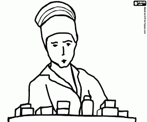 για ζωγραφική Η νοσοκόμα και τα φάρμακα