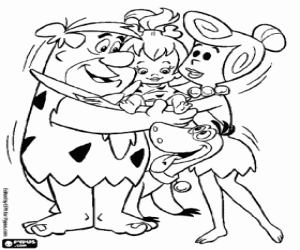 για ζωγραφική Η οικογένεια Flintstones