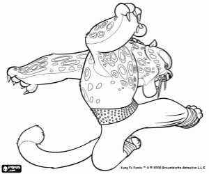 για ζωγραφική Η τίγρη Tai Lung, Kung Fu Panda