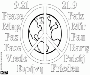 για ζωγραφική Ημέρα της ειρήνης, 21 Σεπτεμβρίου