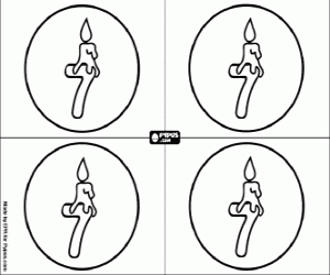 για ζωγραφική Θα γιορτάσουμε μου επτά γενέθλια